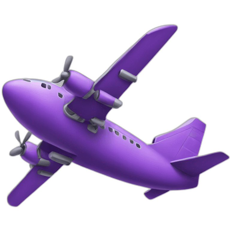 Purple Airplane emoji