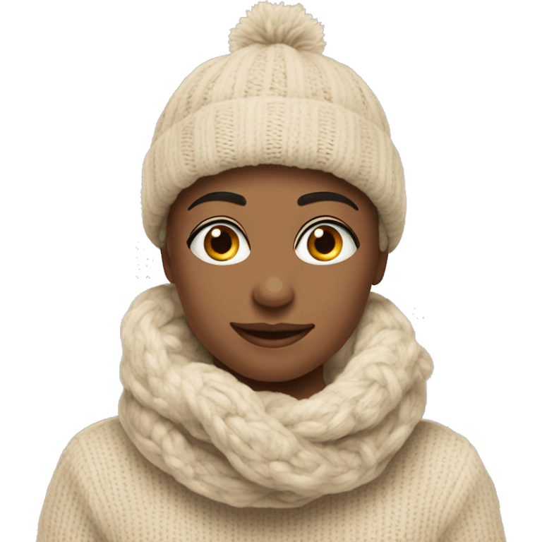 Christmas cozy beige accesories  emoji