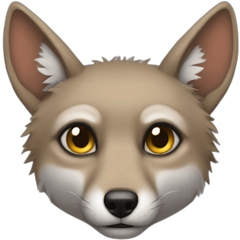 Jackal being sad emoji