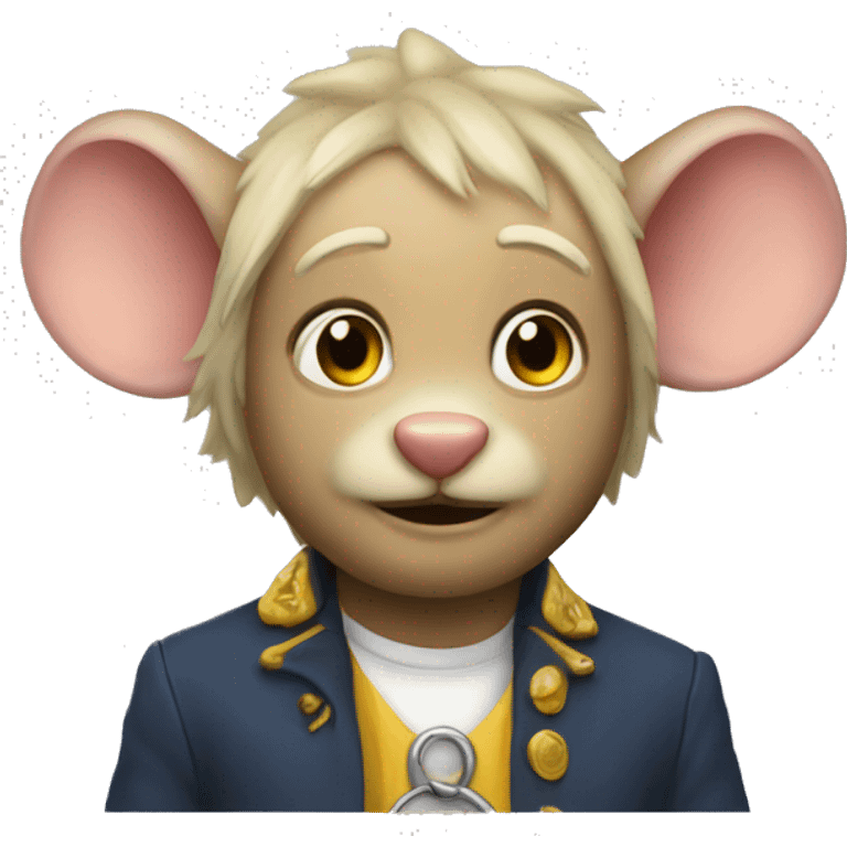 Ratona con aureola emoji