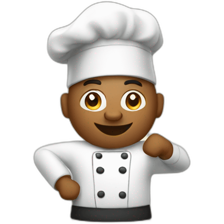 exercising chef emoji