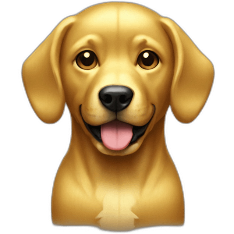 gold dog emoji