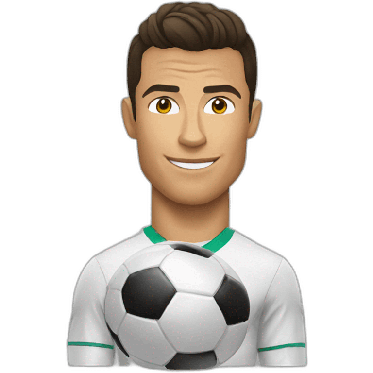 Cristiano Ronaldo doing siuuu emoji