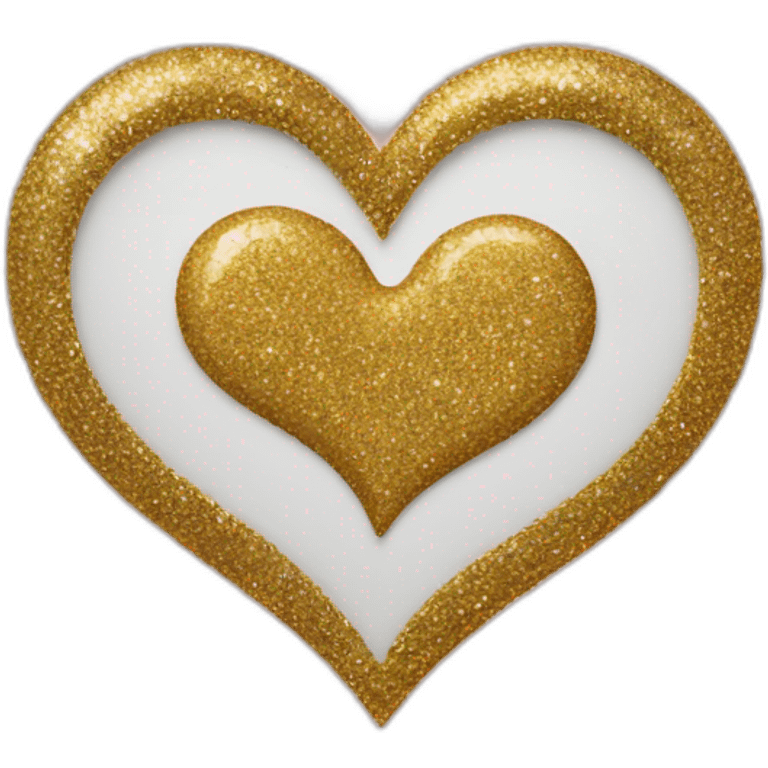 Glitter heart  emoji