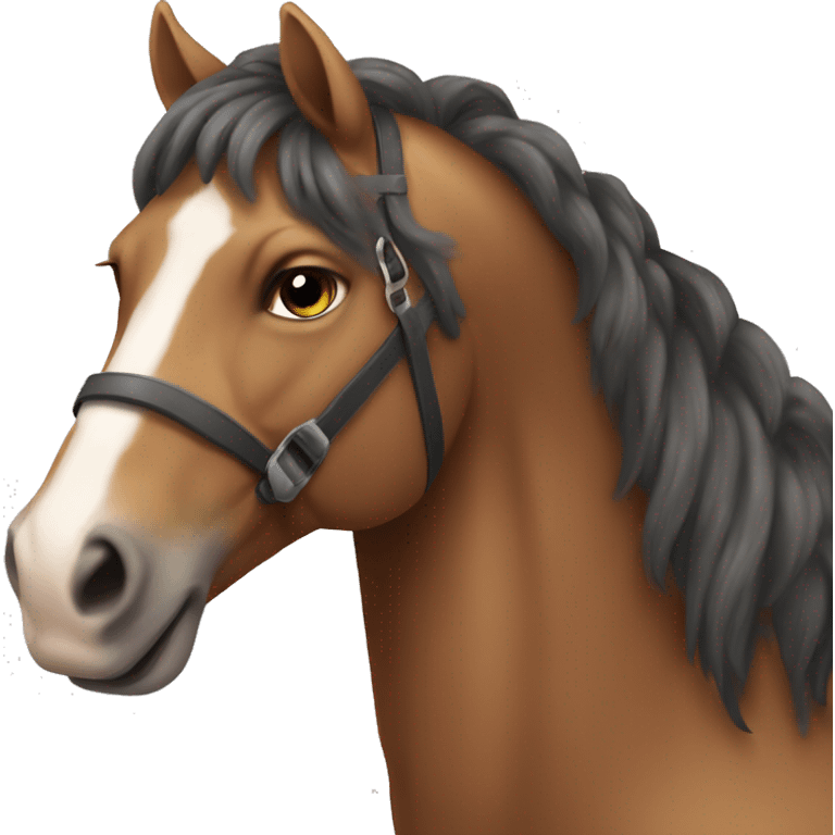 Una persona che cavlca un cavallo emoji