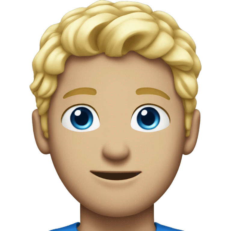 blonde guy blue eyes emoji