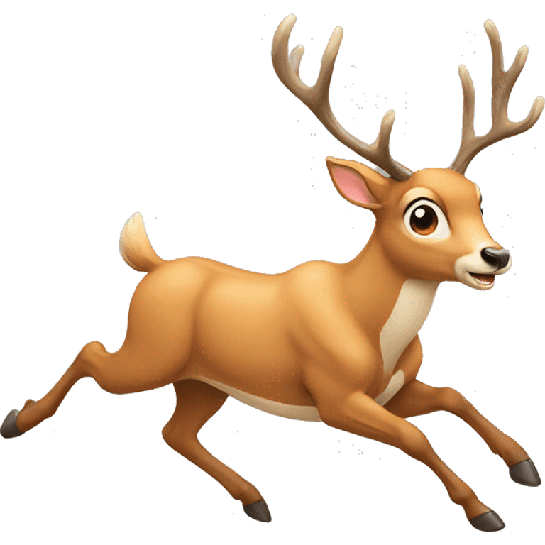 Deer running emoji