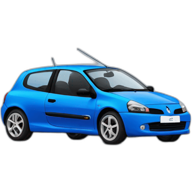 renault clio 2 renault sport blue emoji