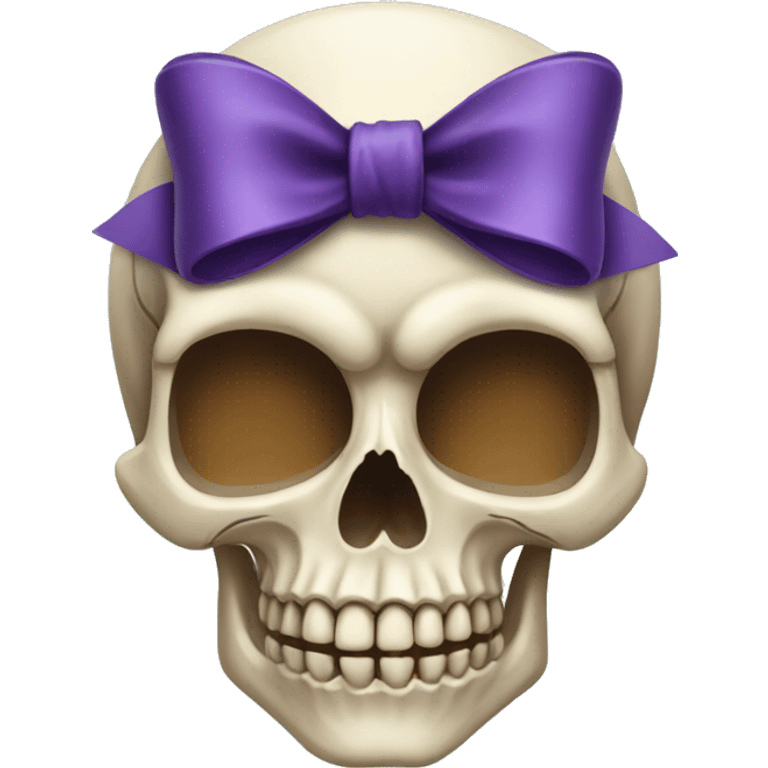 skull with a bow emoji