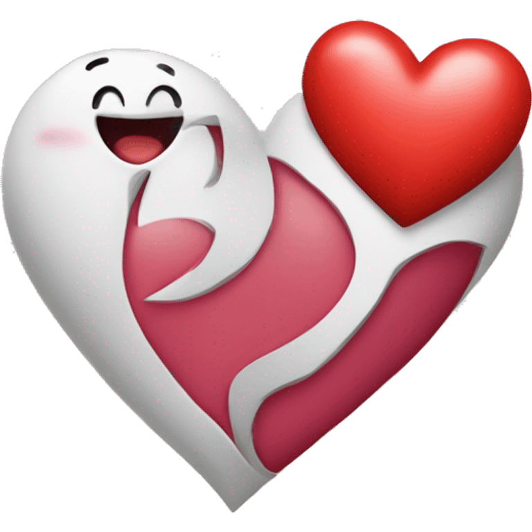 heart in love K + V emoji