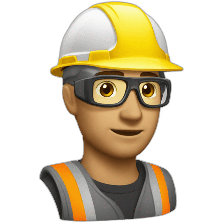 construction sécuriter casque blanc emoji