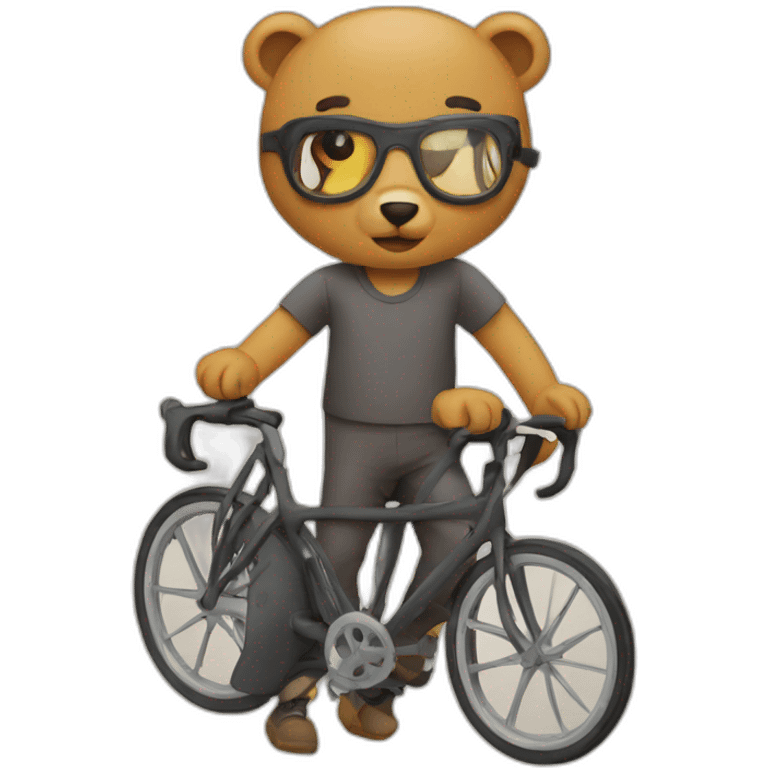 Ours a velo emoji