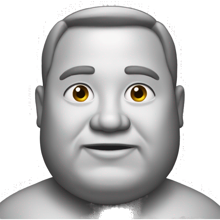 A fat guy emoji