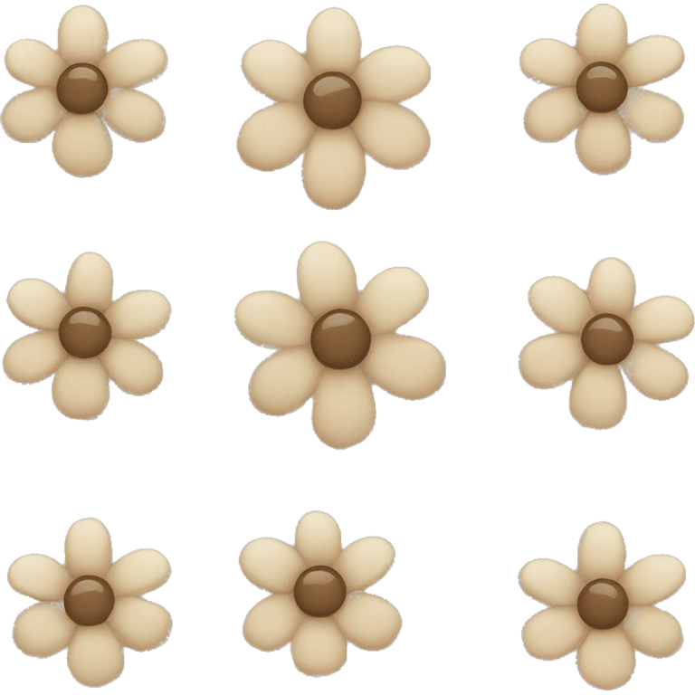 Beige flowers emoji