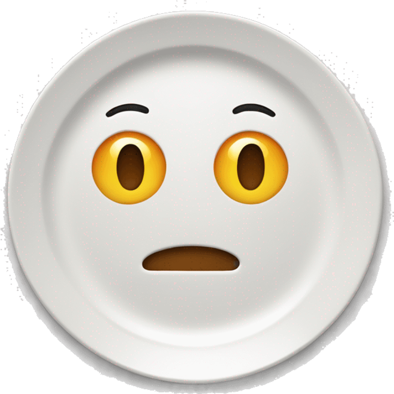 plate with no food emoji