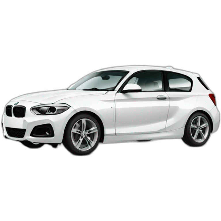 White bmw 1 series emoji