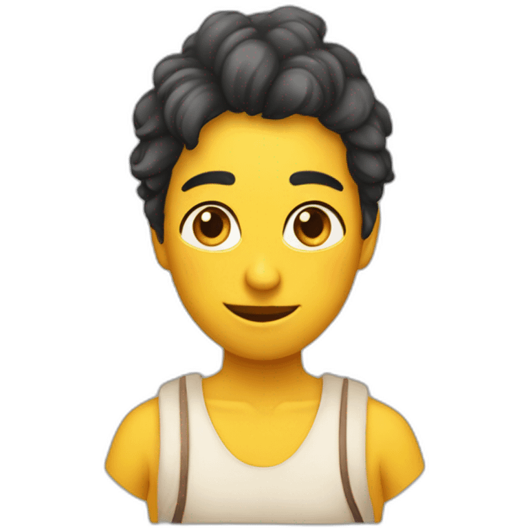 una persona señalando a otra persona que tiene al lado una gallina emoji