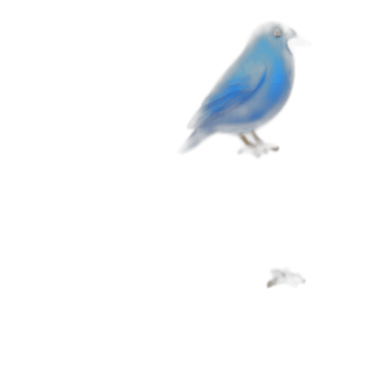 Blue bird twitter emoji