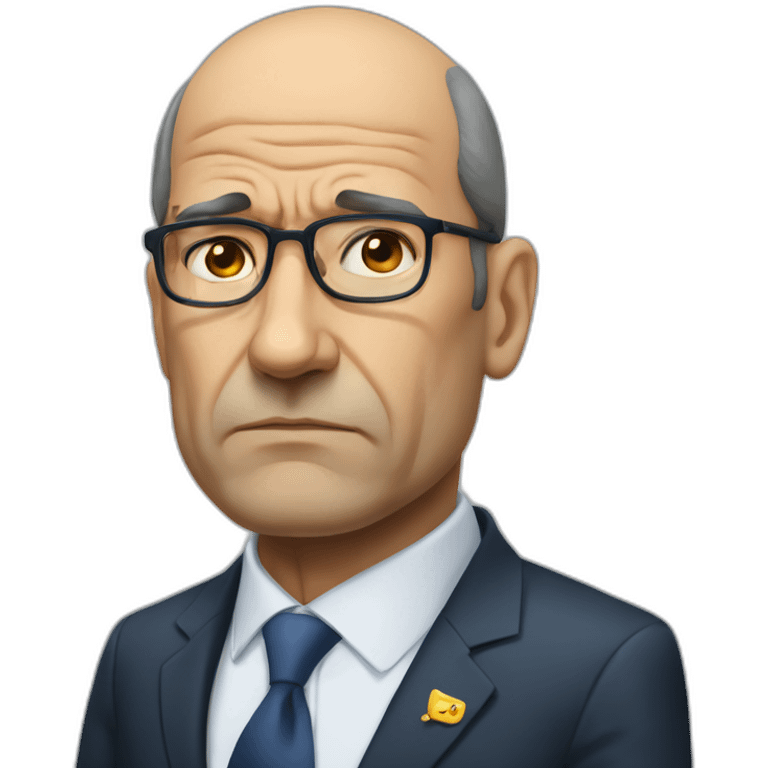 Jean Castex prime minister frowning bald emoji