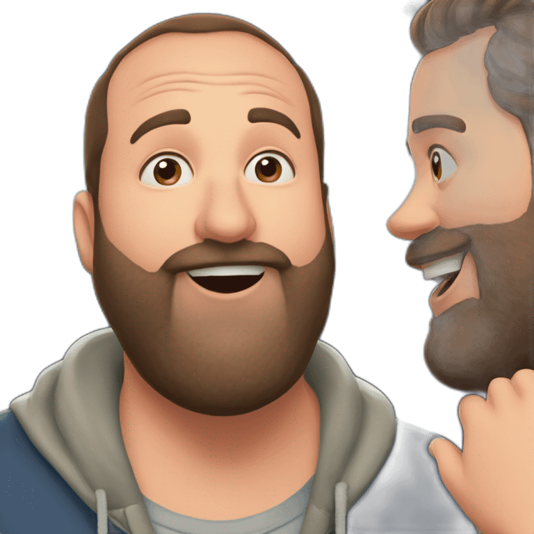 tom segura kissing bert kreischer emoji