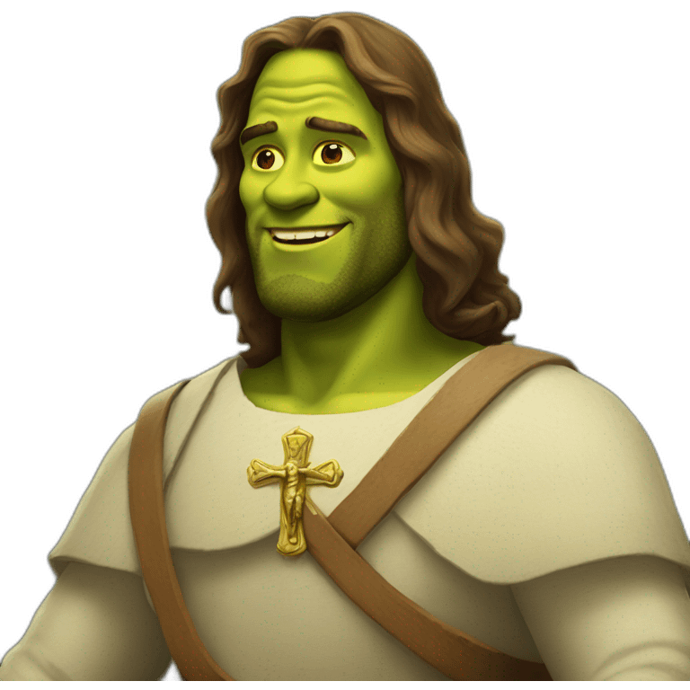 Shrek jesus emoji