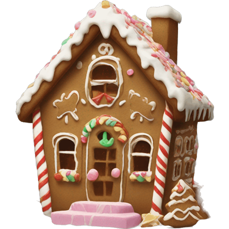 Aesthetic gingerbread house  emoji