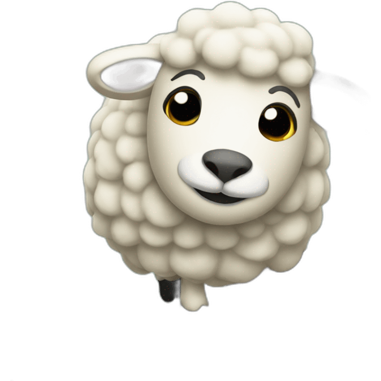 A sheep in a tree  emoji