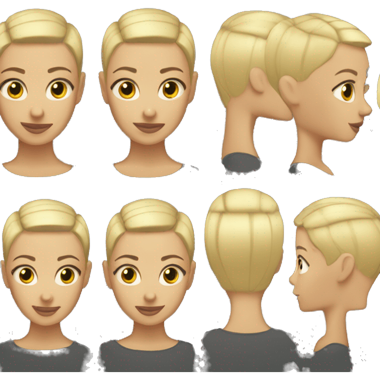 Buzz cut blonde hair  emoji