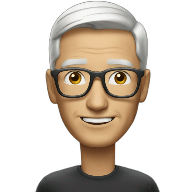 Tim cook using android emoji