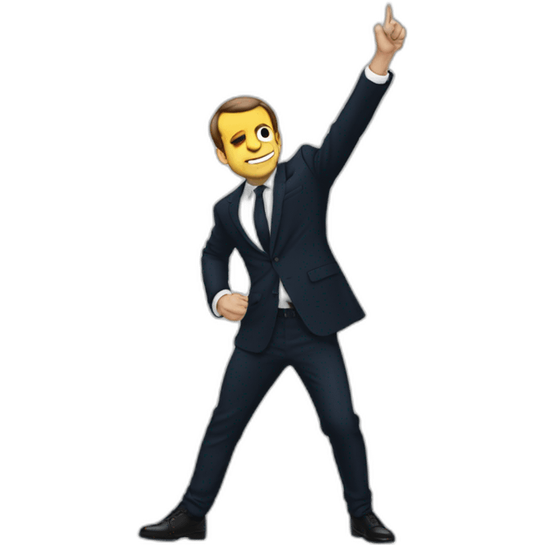 Macron fait un dab  emoji