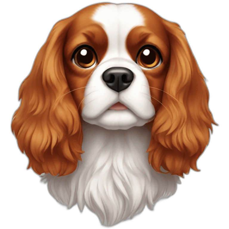 Un cavalier King charles emoji