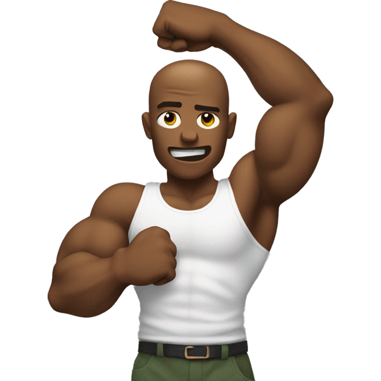 Flexing arms emoji