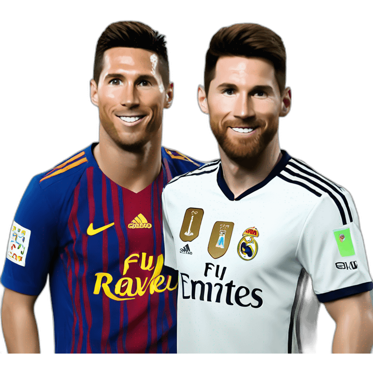 Ronaldo and messi emoji