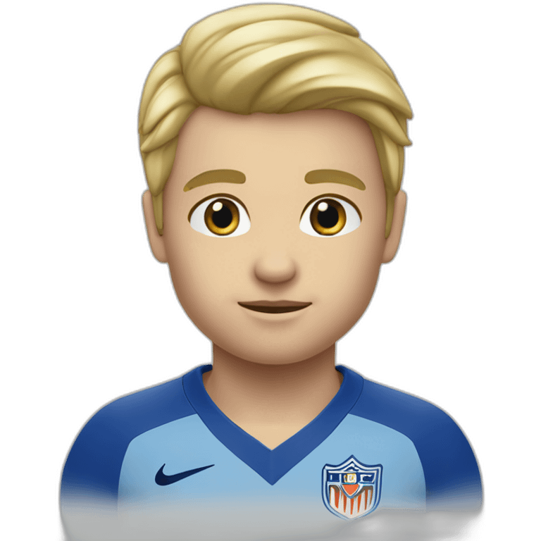 Petit garçon blond yeux bleus nike de foot emoji