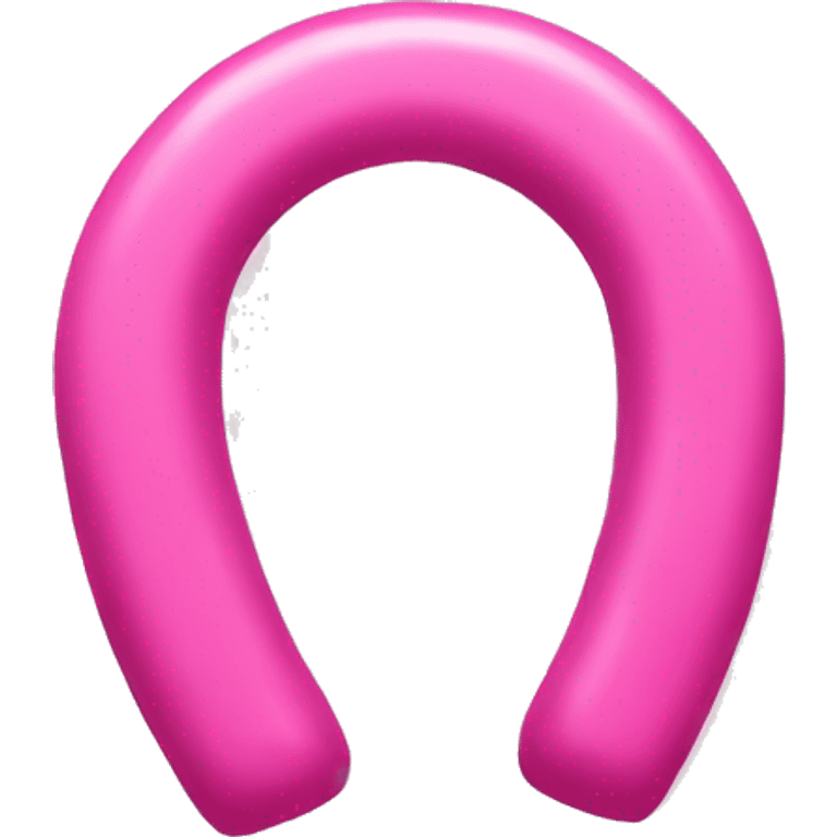 Pink horseshoe emoji