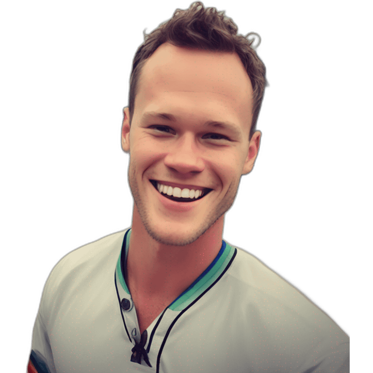 Jonathan Toews as rainbow beach bum emoji