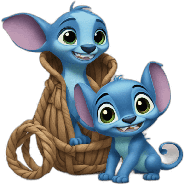 Raiponce et stich emoji