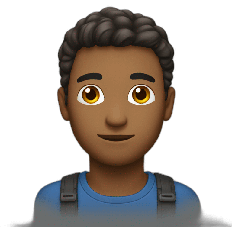 homme main levée profil emoji