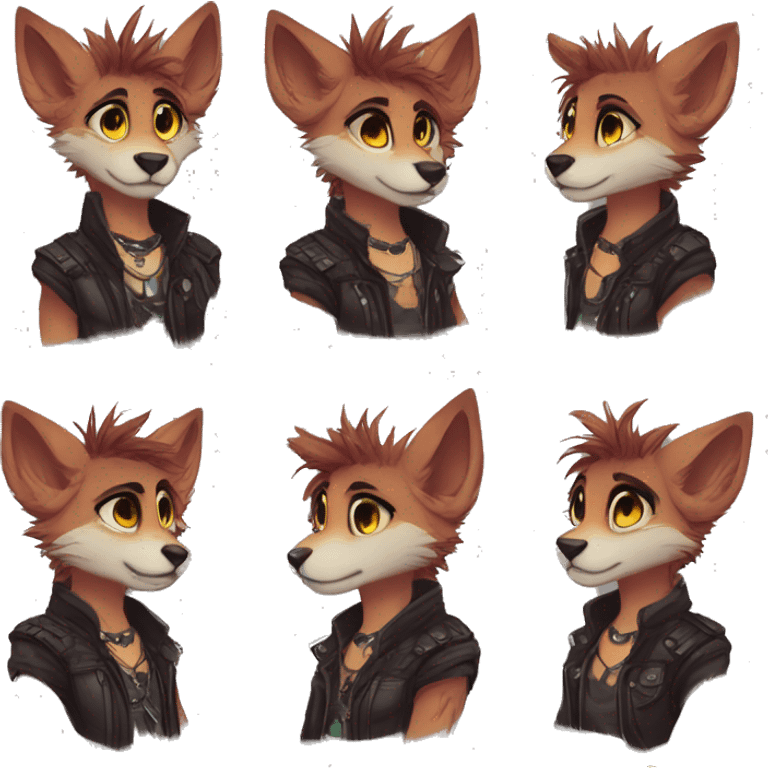 Shy punk anthro furry by Falvie, LiLaiRa, griffsnuff, AngieWolf emoji