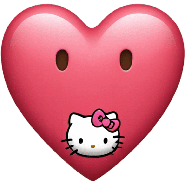 hello kitty heart emoji