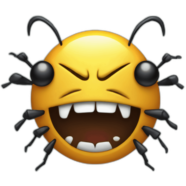 angry developpers beacause a bug emoji