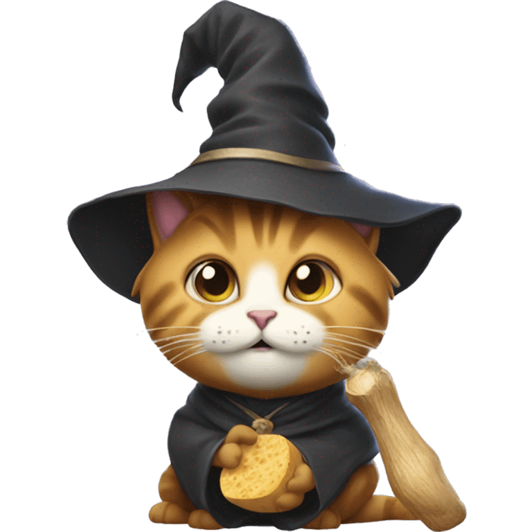 Dave the magical cheese wizard (It's a cat) emoji