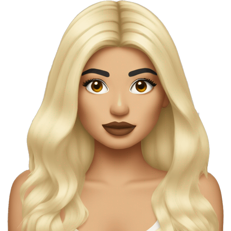 kylie jenner blonde  emoji