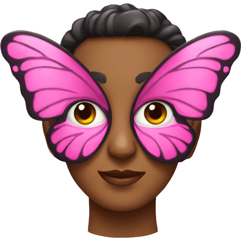 pink butterfly  emoji