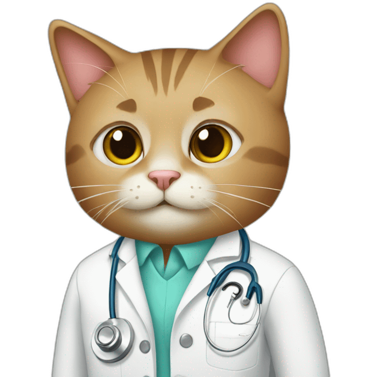 Cat is doctor emoji