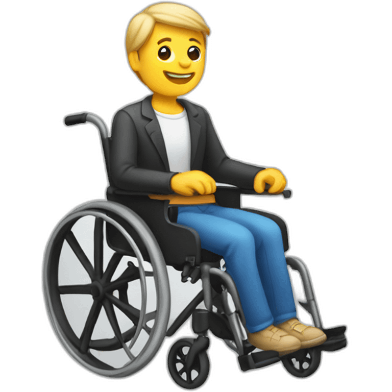 Handicapped without wheelchair emoji