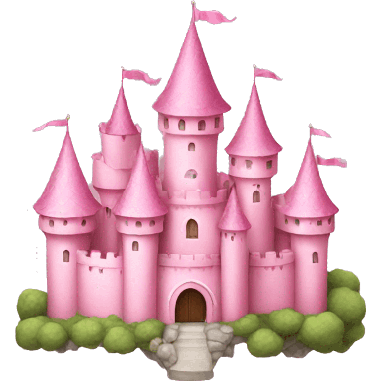 Soft pink castle  emoji