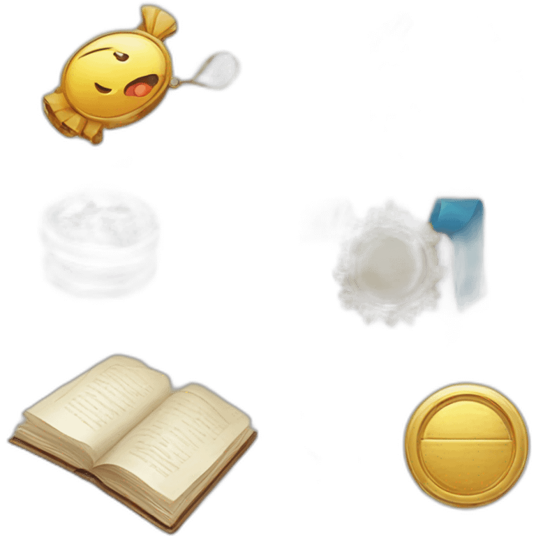 badge, medal, book, paper, scroll, new year, snowflake, pokemon, picture emoji