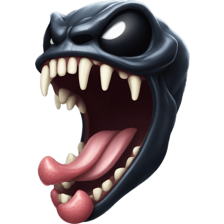 venom tongue emoji