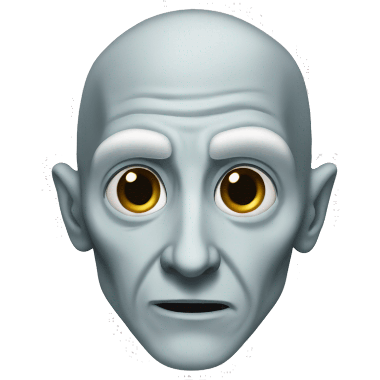 Voldemort with big nose emoji